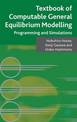 Textbook of Computable General Equilibrium Modeling: Programming and Simulations