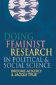 Doing Feminist Research in Political and Social Science