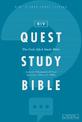 NIV, Quest Study Bible, Hardcover, Blue, Comfort Print: The Only Q and A Study Bible