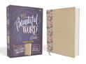 NIV, Beautiful Word Bible, Updated Edition, Peel/Stick Bible Tabs, Leathersoft over Board, Gold/Floral, Red Letter, Comfort Prin