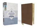 NIV, Heritage Bible, Passaggio Setting, Leathersoft, Brown, Comfort Print: Elegantly uniting single and double columns into one