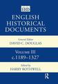 English Historical Documents: v.3: 1189-1327