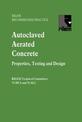 Autoclaved Aerated Concrete - Properties, Testing and Design