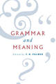 Grammar and Meaning: Essays in Honour of Sir John Lyons