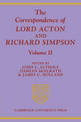 The Correspondence of Lord Acton and Richard Simpson: Volume 2