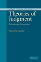 Theories of Judgment: Psychology, Logic, Phenomenology