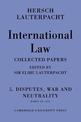 International Law: Volume 5 , Disputes, War and Neutrality, Parts IX-XIV: Being the Collected Papers of Hersch Lauterpacht