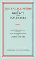 The Encyclopedie of Diderot and D'Alembert: Selected Articles