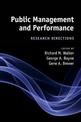 Public Management and Performance: Research Directions