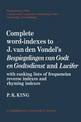 Complete Word-Indexes to J. Van Den Vondel's Bespiegelingen van Godt en Godtsdienst and Lucifer: With Ranking Lists of Frequenci