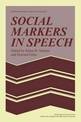 Social Markers in Speech