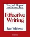 Effective Writing Teacher's manual: Writing Skills for Intermediate Students of American English