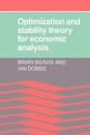 Optimisation and Stability Theory for Economic Analysis