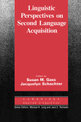 Linguistic Perspectives on Second Language Acquisition