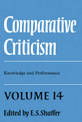 Comparative Criticism: Volume 14, Knowledge and Performance