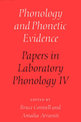 Phonology and Phonetic Evidence: Papers in Laboratory Phonology IV