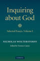 Inquiring about God: Volume 1, Selected Essays