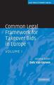 Common Legal Framework for Takeover Bids in Europe