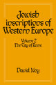 Jewish Inscriptions of Western Europe: Volume 2, The City of Rome