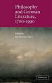 Philosophy and German Literature, 1700-1990