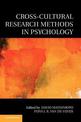 Cross-Cultural Research Methods in Psychology