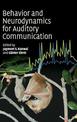 Behaviour and Neurodynamics for Auditory Communication