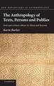 The Anthropology of Texts, Persons and Publics