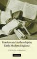 Readers and Authorship in Early Modern England