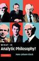 What is Analytic Philosophy?