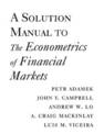 The Econometrics of Financial Markets