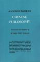 A Source Book in Chinese Philosophy