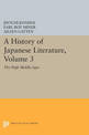 A History of Japanese Literature, Volume 3: The High Middle Ages