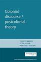 Colonial Discourse / Postcolonial Theory