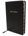 KJV, Thinline Bible, Large Print, Leathersoft, Black, Thumb Indexed, Red Letter, Comfort Print: Holy Bible, King James Version