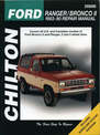 Ford Ranger, Bronco II 1983-90 Repair Manual