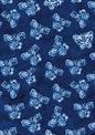 Shibori Indigo Butterflies Dotted Paperback Journal: Blank Notebook with Pocket