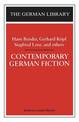 Contemporary German Fiction: Hans Bender, Gerhard Koepf, Siegfried Lenz, and others