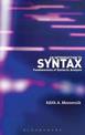 An Introduction to Syntax: Fundamentals of Syntactic Analysis