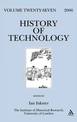 History of Technology Volume 27