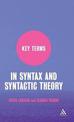 Key Terms in Syntax and Syntactic Theory