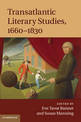 Transatlantic Literary Studies, 1660-1830