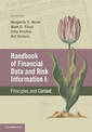 Handbook of Financial Data and Risk Information I: Volume 1: Principles and Context