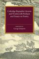 Coleridge Biographia Literaria Chapters I-IV, XIV-XXII, Wordsworth Prefaces and Essays on Poetry 1800-1815