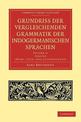 Grundriss der vergleichenden Grammatik der indogermanischen Sprachen