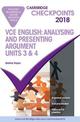 Cambridge Checkpoints VCE English Analysing and Presenting Argument 2018 and Quiz Me More