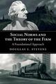 Social Norms and the Theory of the Firm: A Foundational Approach