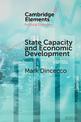 State Capacity and Economic Development: Present and Past