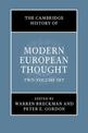 The Cambridge History of Modern European Thought 2 Volume Hardback Set