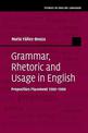 Grammar, Rhetoric and Usage in English: Preposition Placement 1500-1900