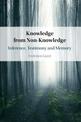 Knowledge from Non-Knowledge: Inference, Testimony and Memory